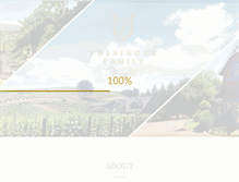 Tablet Screenshot of frisingerfamilywine.com